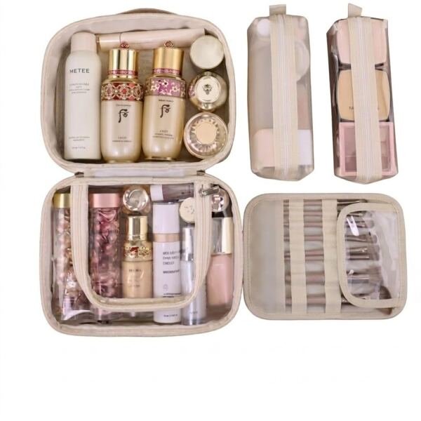 Bolsa de Maquillaje PU Multifunción 5 en 1