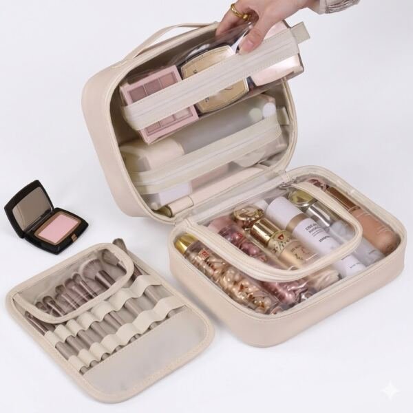 Bolsa de Maquillaje PU Multifunción 5 en 1