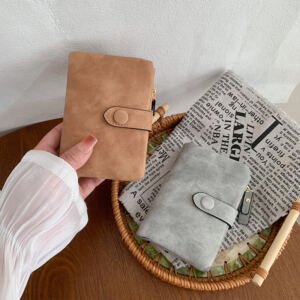 Cartera corta tríptico para muje