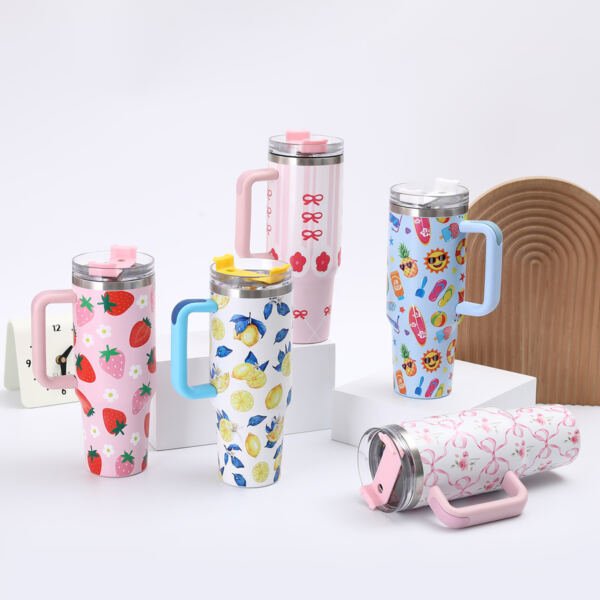 Taza de hielo grande  de 40oz inoxidable