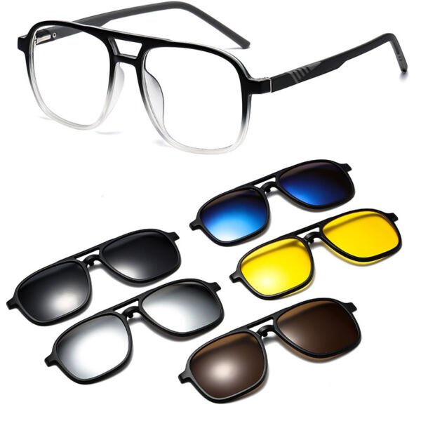 Gafas  magnéticas de sol  polarizadas cinco en uno