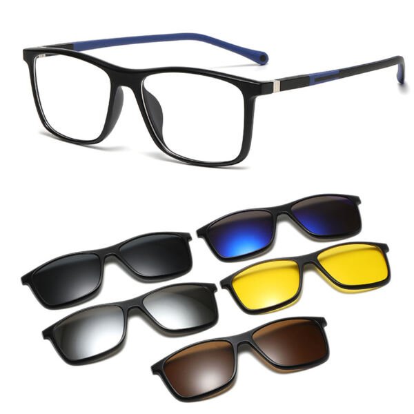 Gafas  magnéticas de sol  polarizadas cinco en uno